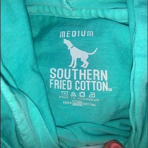 southern fried cotton hoodie pull over